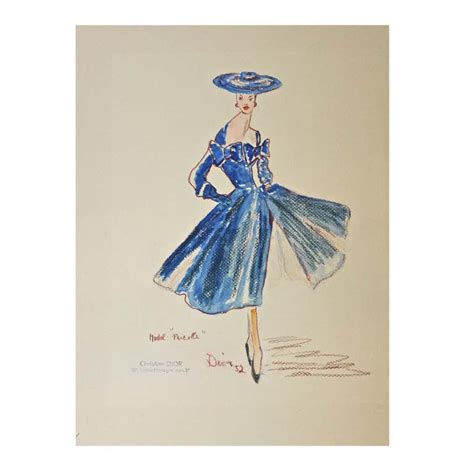 christian Dior original sketches